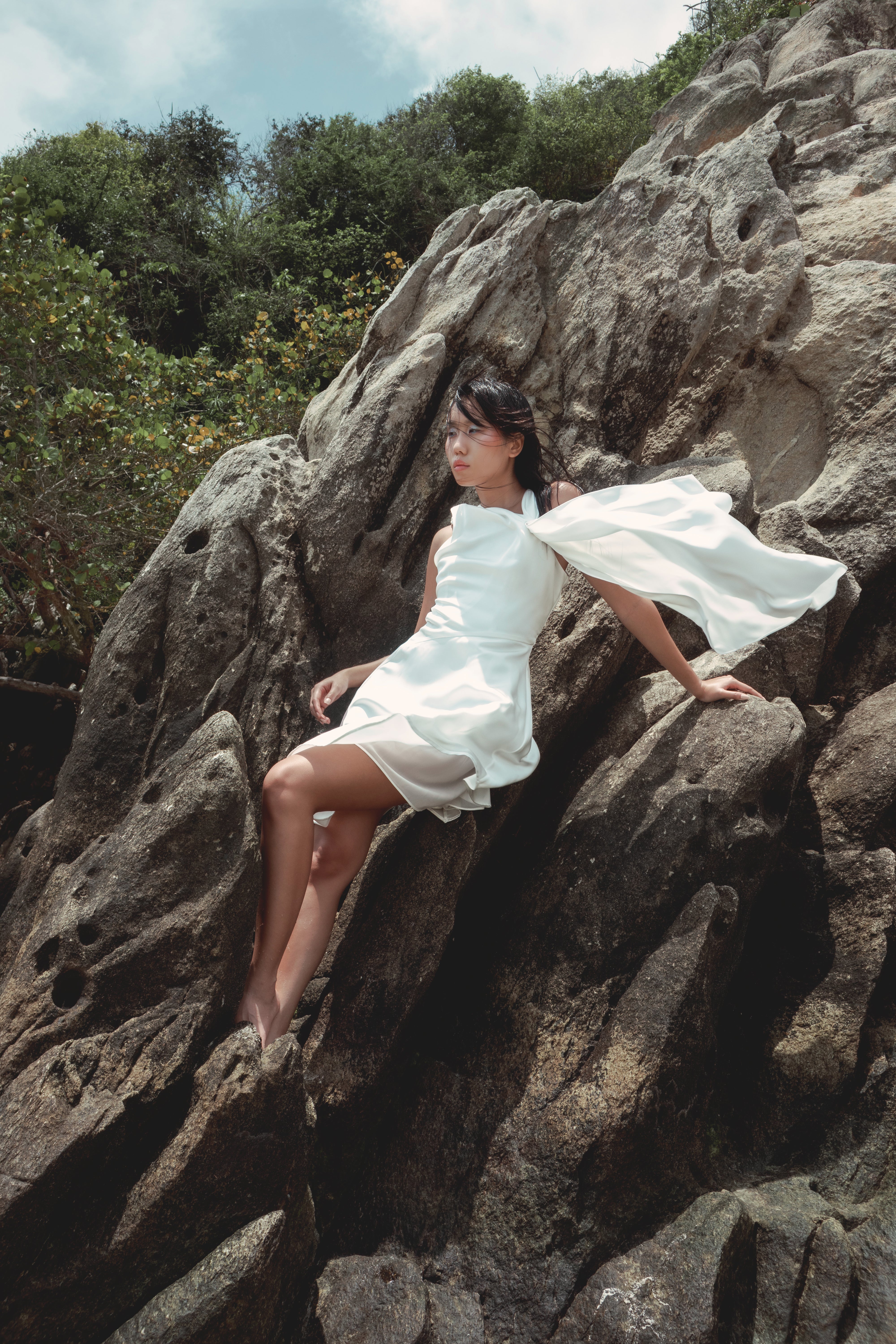 Celine The Draped Silk Mini