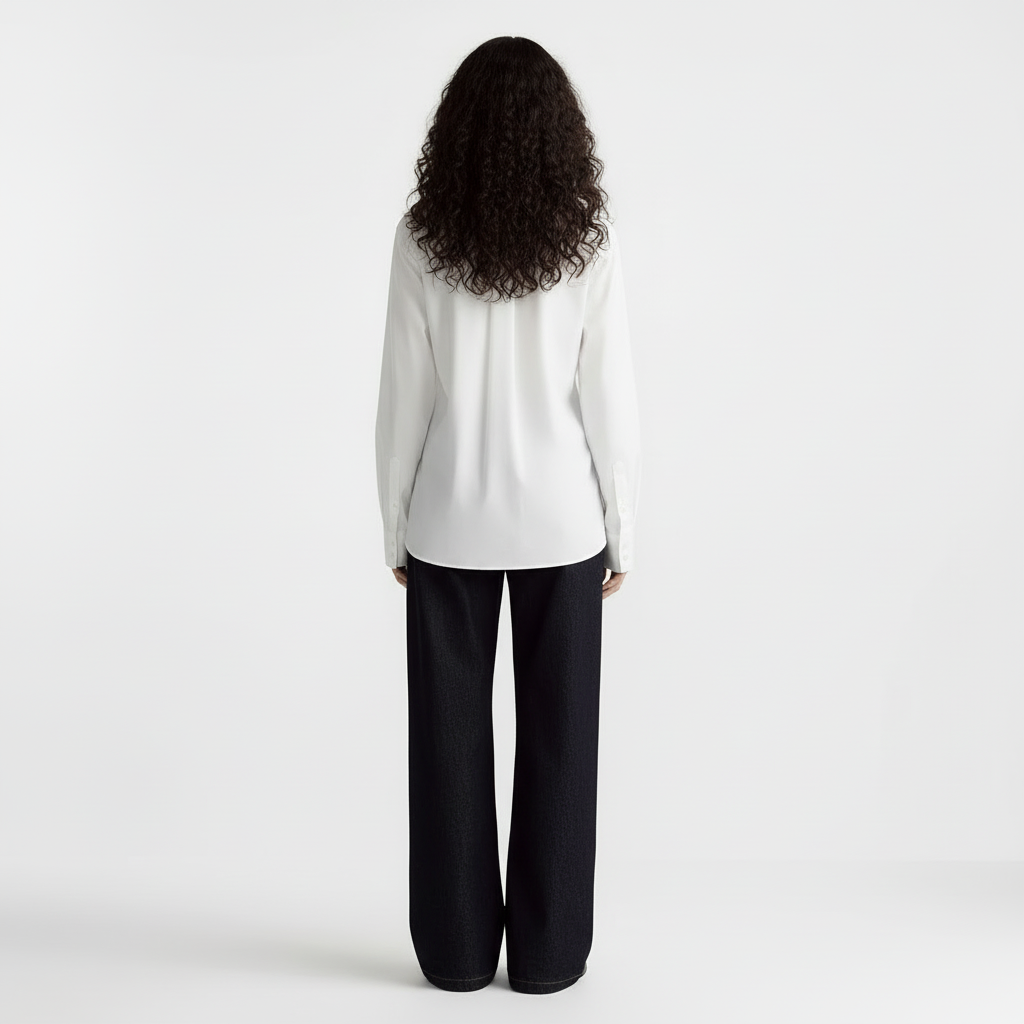 Blouse blanche en coton